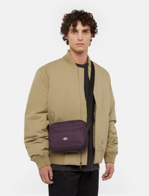 Bolsa Messenger Dickies Moreauville Masculino Roxo | 565437258
