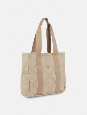 Bolsas Tote Dickies Thorsby Liner Feminino Bege | 484576359