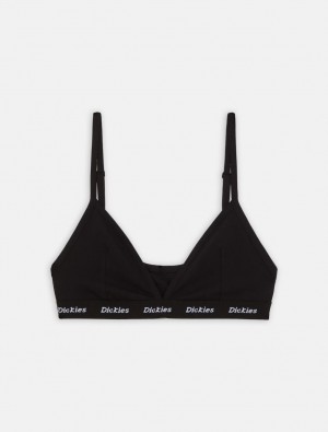 Bralettes Dickies Triangle Feminino Pretas | 258209095