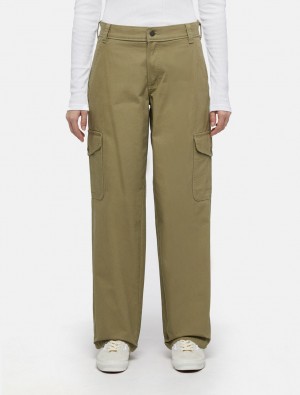 Calça Cargo Dickies Duck Canvas Feminino Verde Oliva | 750321494