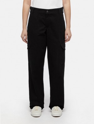 Calça Cargo Dickies Duck Canvas Feminino Pretas | 475677226