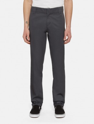 Calças De Trabalho Dickies 872 Slim Fit Masculino Pretas | 596116665