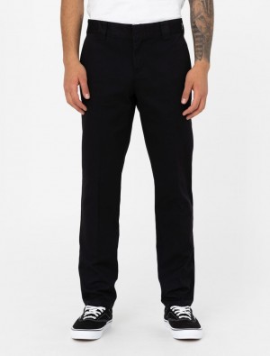 Calças De Trabalho Dickies 872 Slim Fit Masculino Pretas | 231274304