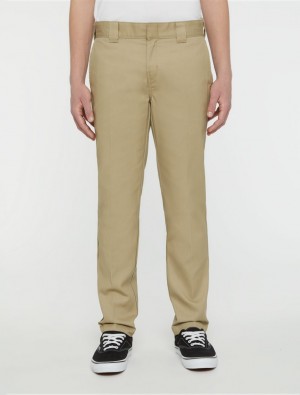 Calças De Trabalho Dickies 872 Slim Fit Masculino Caqui | 270942146