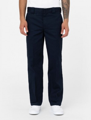 Calças De Trabalho Dickies 873 Slim Straight Masculino Azul Marinho | 924904829