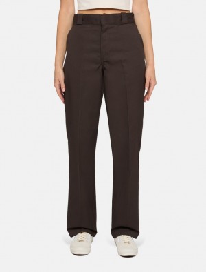 Calças De Trabalho Dickies 874 Feminino Chocolate | 280325656