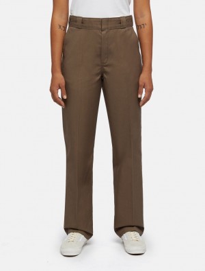 Calças De Trabalho Dickies 874 Feminino Marrom | 752425953