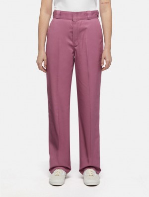 Calças De Trabalho Dickies 874 Feminino Rosa | 802528202