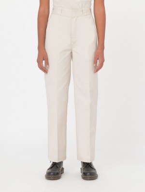 Calças De Trabalho Dickies Elizaville Feminino Branco | 902814892