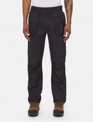 Calças De Trabalho Dickies Holster Utility Masculino Pretas | 460583792