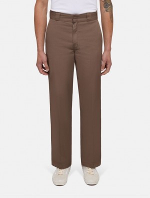 Calças De Trabalho Dickies Original 874 Masculino Marrom | 712648527