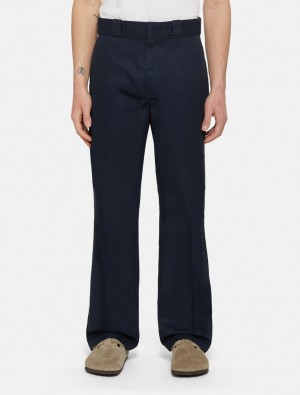 Calças De Trabalho Dickies Original 874 Masculino Azul Marinho | 781810606