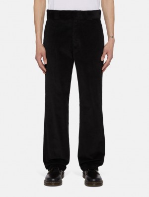Calças Dickies Corduroy 874 Masculino Pretas | 890305869
