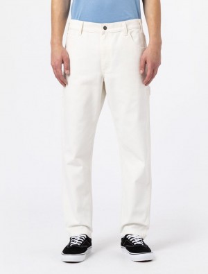 Calças Dickies Duck Canvas Carpenter Masculino Branco | 893519281