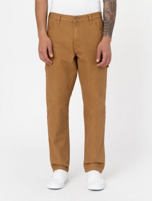 Calças Dickies Duck Canvas Carpenter Masculino Marrom | 822990375