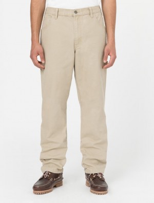 Calças Dickies Duck Canvas Carpenter Masculino Bege | 189963930