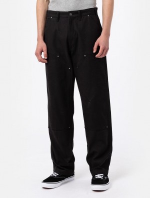 Calças Dickies Duck Canvas Utility Masculino Pretas | 412657050