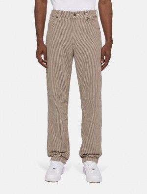 Calças Dickies Garyville Hickory Stripe Masculino Cinzentas | 877065158