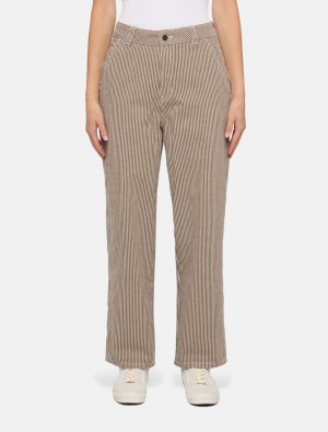 Calças Dickies Hickory Feminino Marrom | 370508139