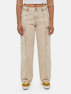 Calças Dickies Newington Feminino Bege | 390510501