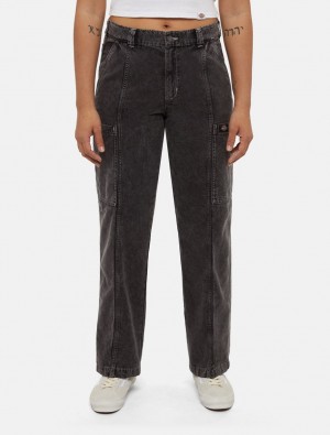 Calças Dickies Newington Feminino Pretas | 556779636