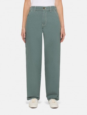 Calças Dickies Stevensville Carpenter Feminino Verdes | 191260556