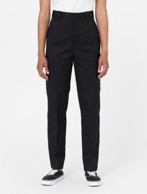 Calças Dickies Whitford Feminino Pretas | 681699862