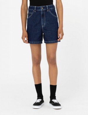 Calção Dickies Denim Feminino Azuis | 875509665