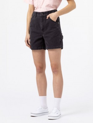 Calção Dickies Duck Canvas Carpenter Feminino Pretas | 50047626