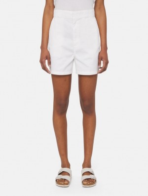 Calção Dickies Phoenix Feminino Branco | 579680720