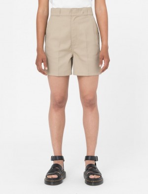 Calção Dickies Phoenix Feminino Caqui | 441744886
