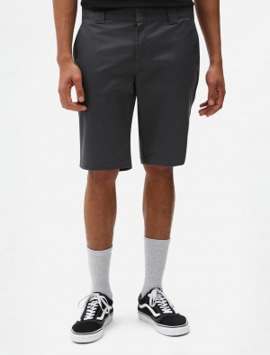 Calção Dickies Slim Fit Masculino Cinzentas | 205063214