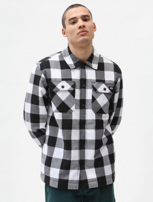 Camisas Dickies Lined Sacramento Masculino Pretas | 941392961