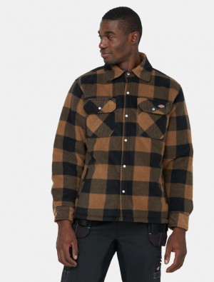 Camisas Dickies Portland Masculino Caqui | 381514462