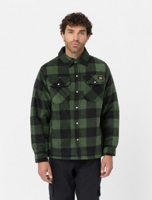 Camisas Dickies Portland Masculino Verdes | 267337773