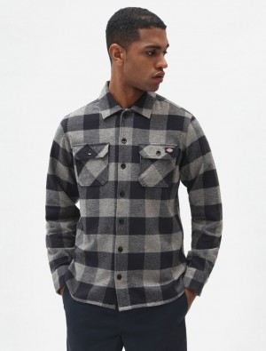 Camisas Dickies Sacramento Masculino Cinzentas | 601120860