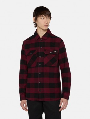Camisas Dickies Sacramento Masculino Roxo | 112208968