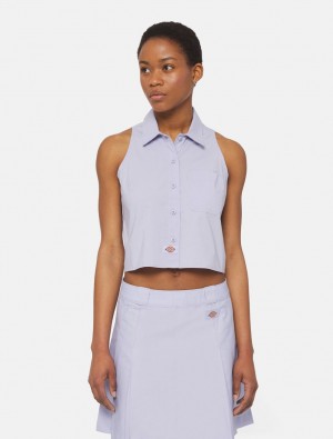 Camisas Dickies Sleeveless Work Feminino Lavanda | 752251176