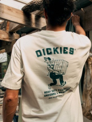 Camiseta Dickies Builder Masculino Branco | 38272806