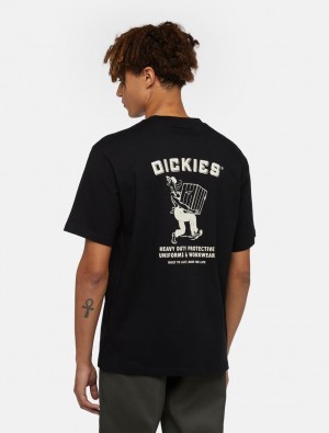 Camiseta Dickies Builder Masculino Pretas | 570868650