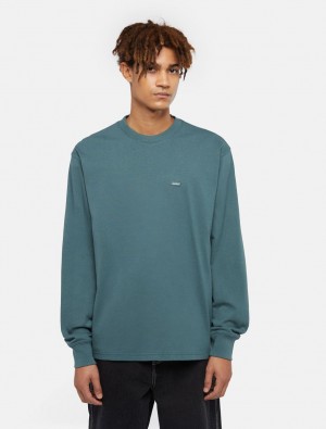 Camiseta Dickies Clancy Heavyweight Long-Sleeve Masculino Verde Oliva | 75004574
