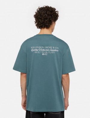 Camiseta Dickies Globe Masculino Azuis | 453758533