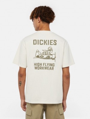 Camiseta Dickies High Flying Workwear Masculino Branco | 20381530