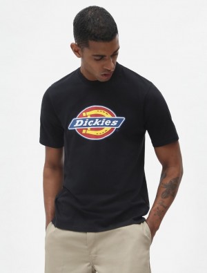 Camiseta Dickies Icon Logo Short Sleeve Masculino Pretas | 510140638