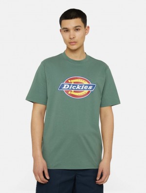 Camiseta Dickies Icon Logo Short Sleeve Masculino Verdes | 298532670