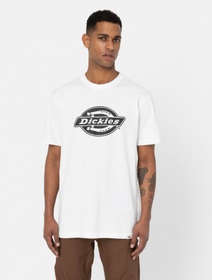 Camiseta Dickies Logo Heavyweight Short Sleeve Masculino Branco | 212236995