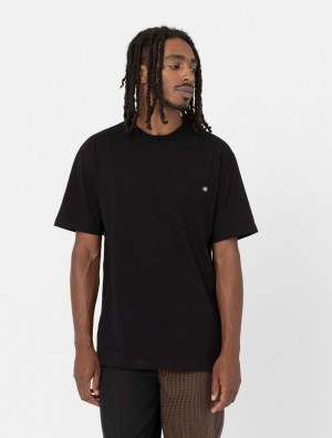 Camiseta Dickies Luray Short Sleeve Pocket Masculino Pretas | 716779696