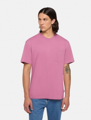 Camiseta Dickies Luray Short Sleeve Pocket Masculino Rosa | 495095679