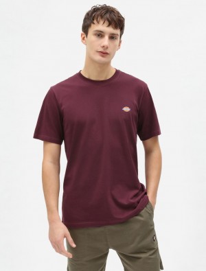 Camiseta Dickies Mapleton Short Sleeve Masculino Bordeaux | 973786141