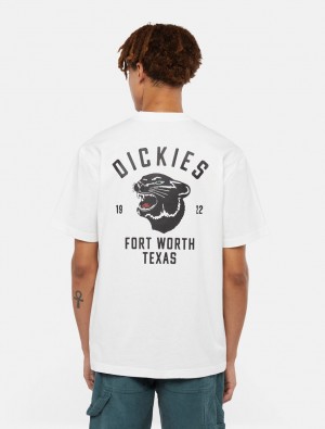 Camiseta Dickies Panther Masculino Branco | 433146637